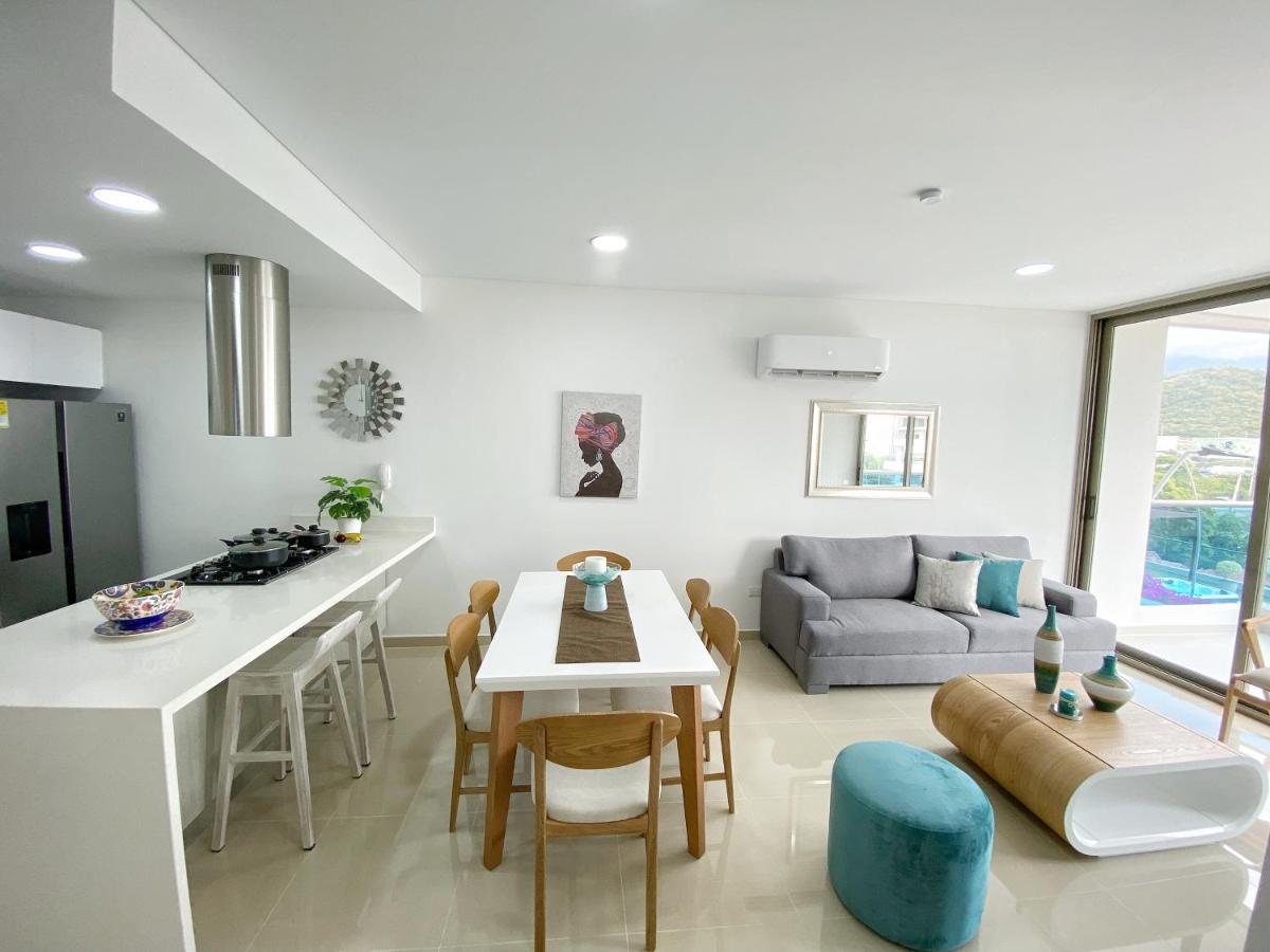 Apartamento Encantador Samaria Club De Playa, 3 Alcobas 6 Personas Playa Privada Santa Marta  Bagian luar foto